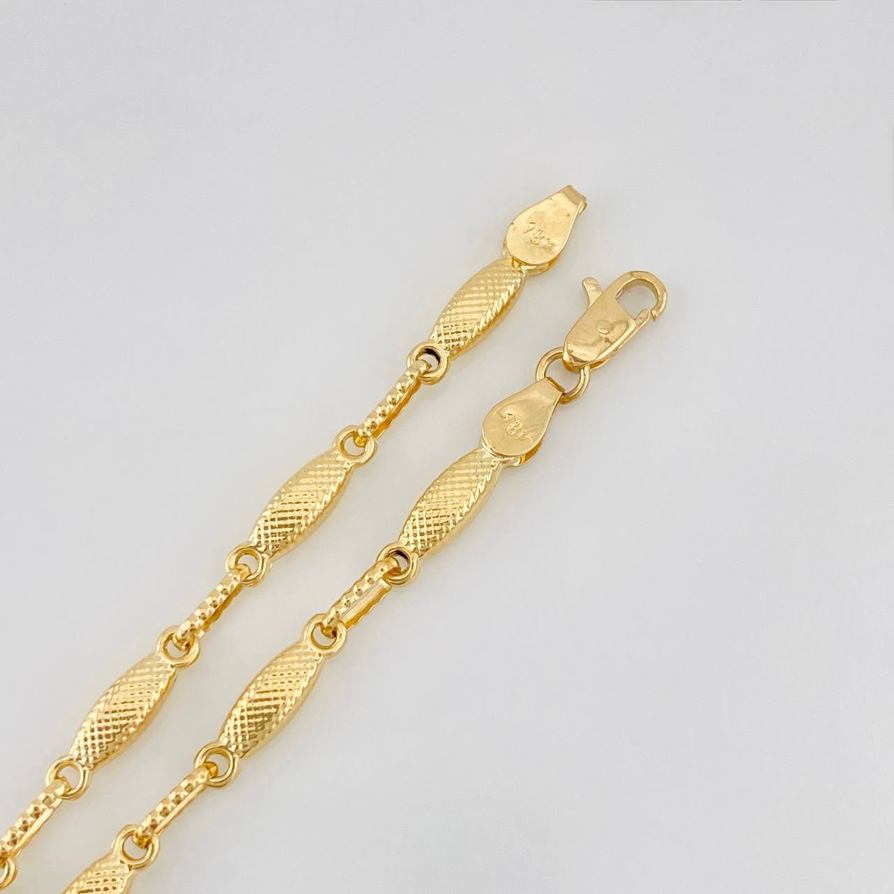 Pulso Rustica Eslabon 3.65g / 20cm / 3.17mm Oro Amarillo 18K