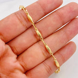 Pulso Rustica Eslabon 3.65g / 20cm / 3.17mm Oro Amarillo 18K