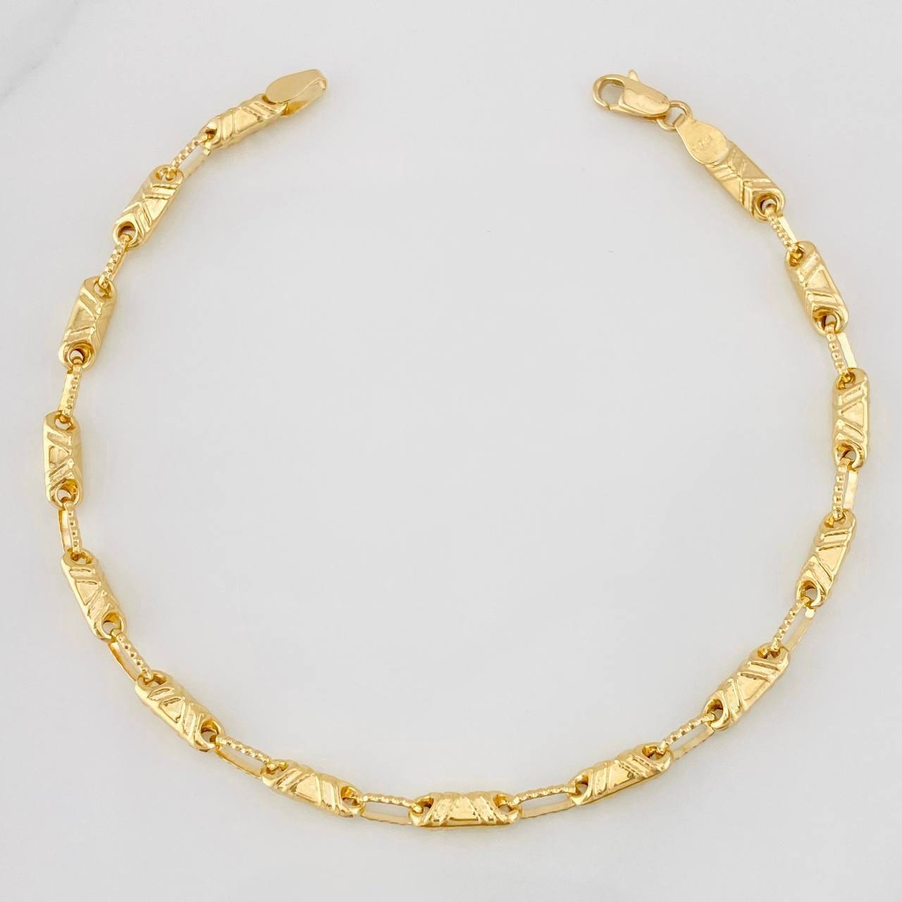 Pulso Rustica 4.3g / 20.05cm / 3.54mm Oro Amarillo 18K
