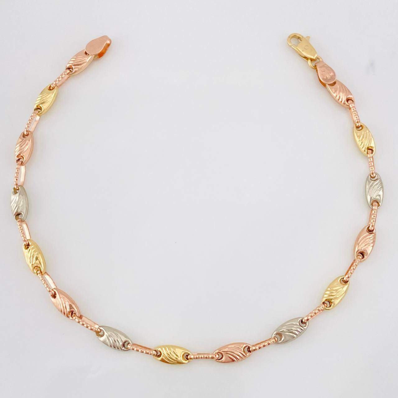 Pulso Rustica Paris 3.65g / 19cm / 3.48mm Tres Oros 18K