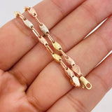 Pulso Rustica Paris 3.65g / 19cm / 3.48mm Tres Oros 18K