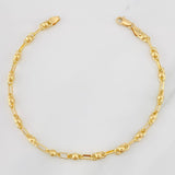 Pulso Rustica Burbuja 3.85g / 20cm / 3.22mm Oro Amarillo 18K