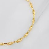 Pulso Rustica Burbuja 3.85g / 20cm / 3.22mm Oro Amarillo 18K