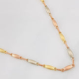 Pulso Rustica Eslabon 10.3g / 61cm / 3.17mm Tres Oros 18K