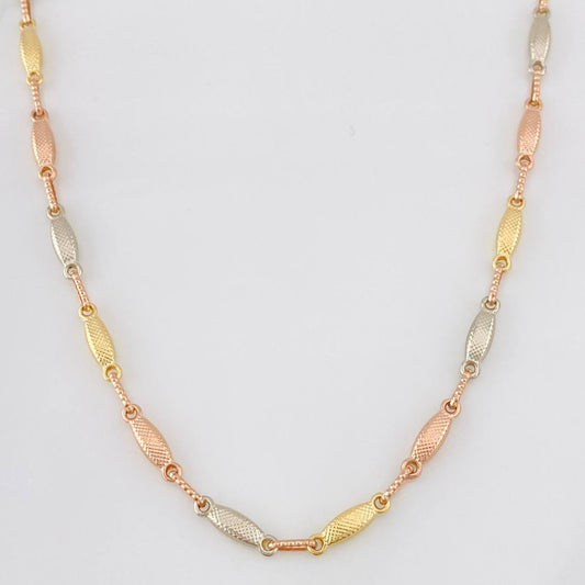 Pulso Rustica Eslabon 10.3g / 61cm / 3.17mm Tres Oros 18K
