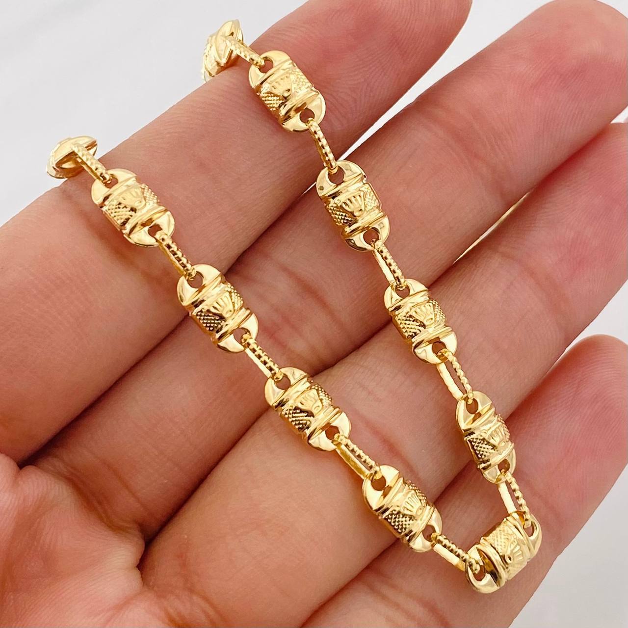 Cadena Rustica Corona 16.2g / 60cm / 5.24mm Oro Amarillo 18K