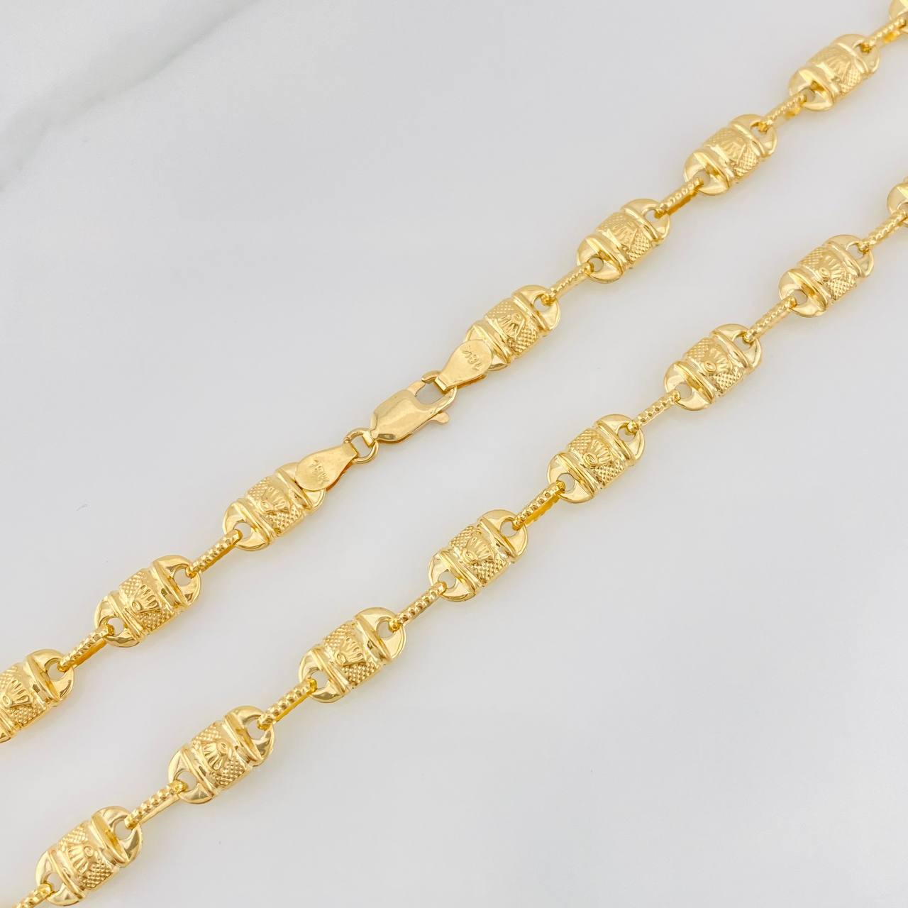 Cadena Rustica Corona 16.2g / 60cm / 5.24mm Oro Amarillo 18K