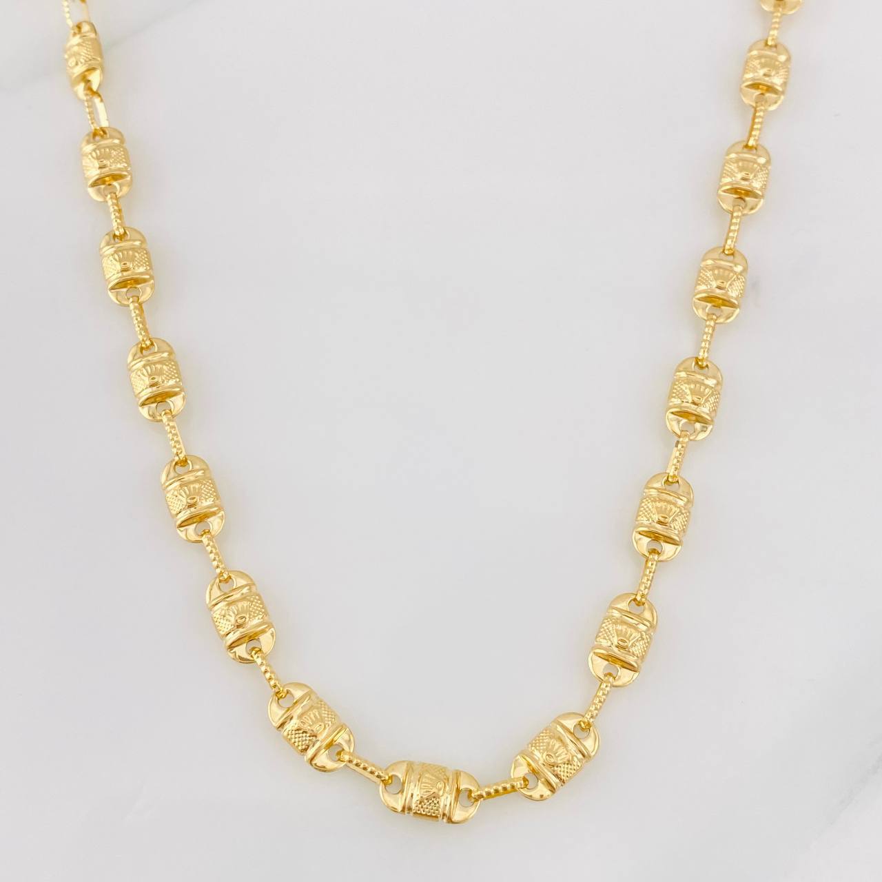 Cadena Rustica Corona 16.2g / 60cm / 5.24mm Oro Amarillo 18K
