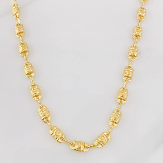 Cadena Rustica Corona 16.2g / 60cm / 5.24mm Oro Amarillo 18K