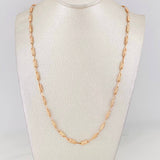 Cadena Rustica Cilindro 8.75g / 60cm / 3.18mm Oro Rosa 18K