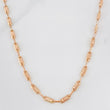 Cadena Rustica Cilindro 8.75g / 60cm / 3.18mm Oro Rosa 18K