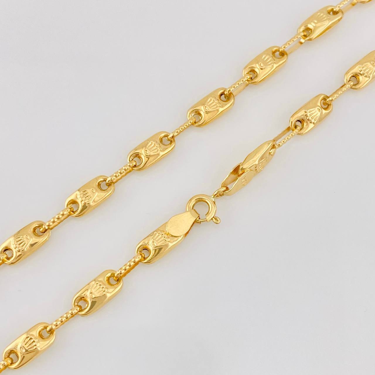 Cadena Rustica Corona 13.65g / 60cm / 4.34mm Oro Amarillo 18K