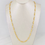 Cadena Rustica Eslabon 10.4g / 60cm / 3.15mm Oro Amarillo 18K