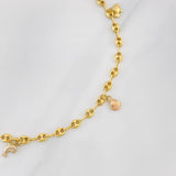 Tobillera GC Figuras 3.75g / 24.05cm / 3.7mm Oro Amarillo 18K