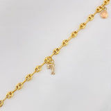 Tobillera GC Figuras 3.75g / 24.05cm / 3.7mm Oro Amarillo 18K