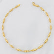 Tobillera Rustica Barril 3.5g / 25.05cm / 2.62mm Oro Amarillo 18K