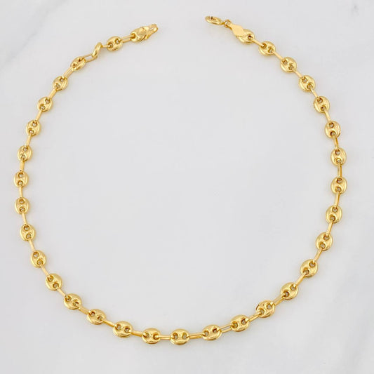 Tobillera GC 3.35g / 26.05cm / 3.91mm Oro Amarillo 18K