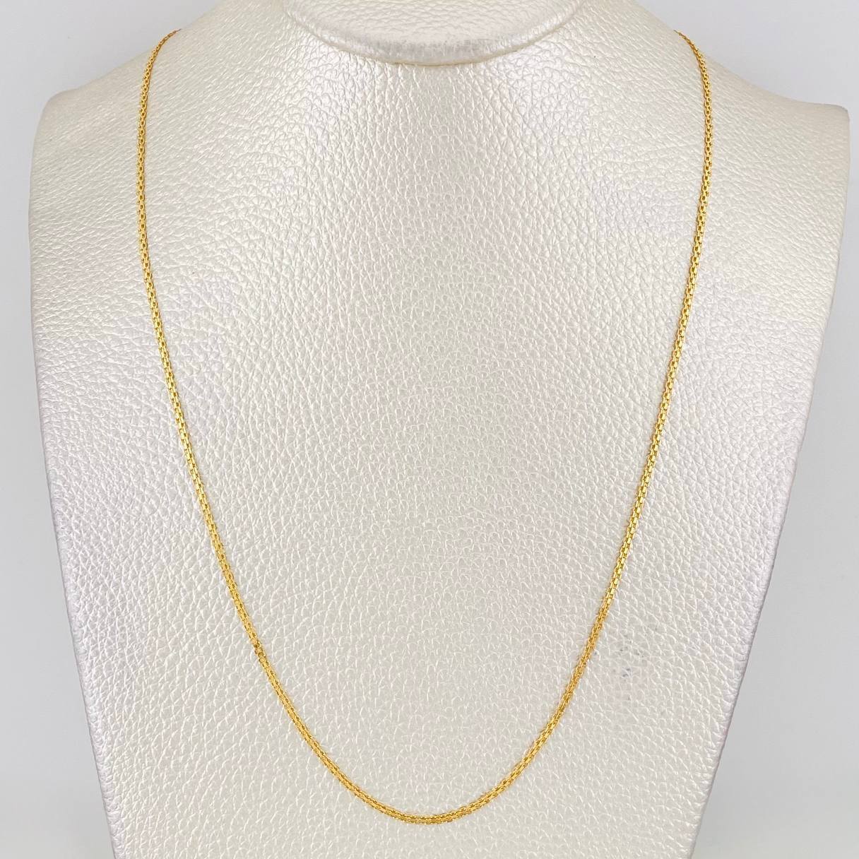 Cadena China 2.85g / 60cm / 1.23mm Oro Amarillo 18K