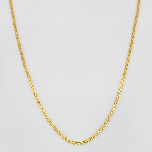 Cadena China 2.85g / 60cm / 1.23mm Oro Amarillo 18K
