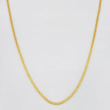 Cadena China 3.1g / 60cm / 1.26mm Oro Amarillo 18K