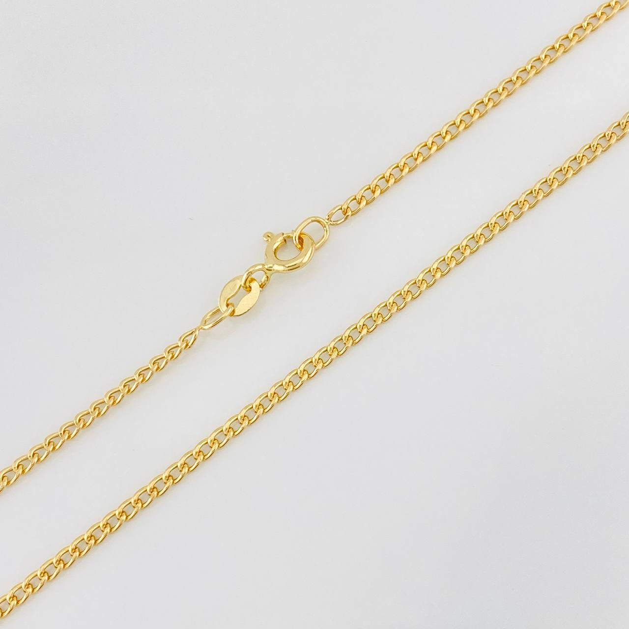 Cadena Mini Cubana 2.05g / 45cm / 1.6mm Oro Amarillo 18K