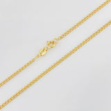 Cadena Mini Cubana 2.05g / 45cm / 1.6mm Oro Amarillo 18K