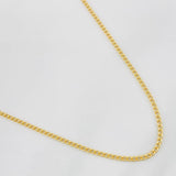 Cadena Mini Cubana 2.05g / 45cm / 1.6mm Oro Amarillo 18K