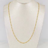Cadena Figaro 1.8g / 60cm / 1.72mm Oro Amarillo 18K
