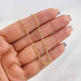 Cadena Figaro 1.8g / 60cm / 1.72mm Oro Amarillo 18K