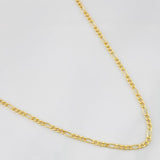 Cadena Figaro 1.8g / 60cm / 1.72mm Oro Amarillo 18K