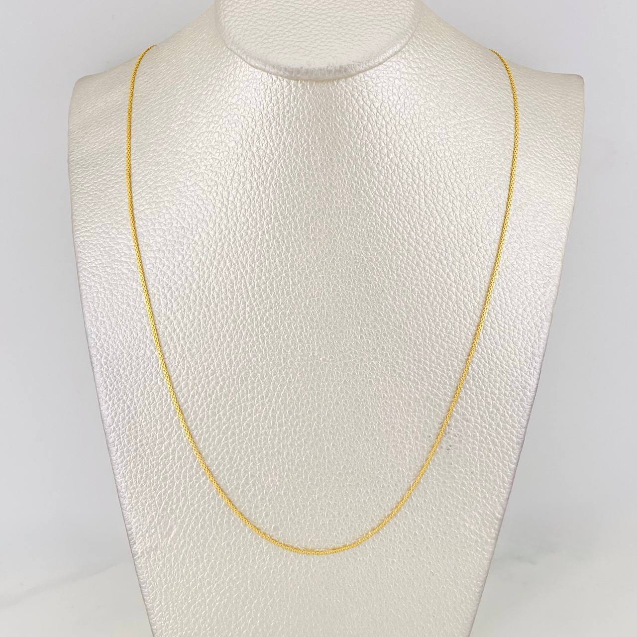 Cadena China 1.75g / 50cm / 1mm Oro Amarillo 18K