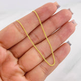 Cadena China 2.05g / 60cm / 0.95mm Oro Amarillo 18K