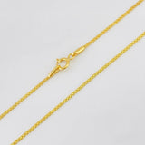 Cadena China 1.75g / 50cm / 1mm Oro Amarillo 18K