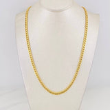 Cadena Cubana 5.1g / 60cm / 4.45mm Oro Amarillo 18K
