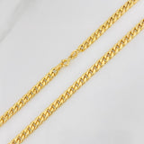 Cadena Cubana 5.1g / 60cm / 4.45mm Oro Amarillo 18K