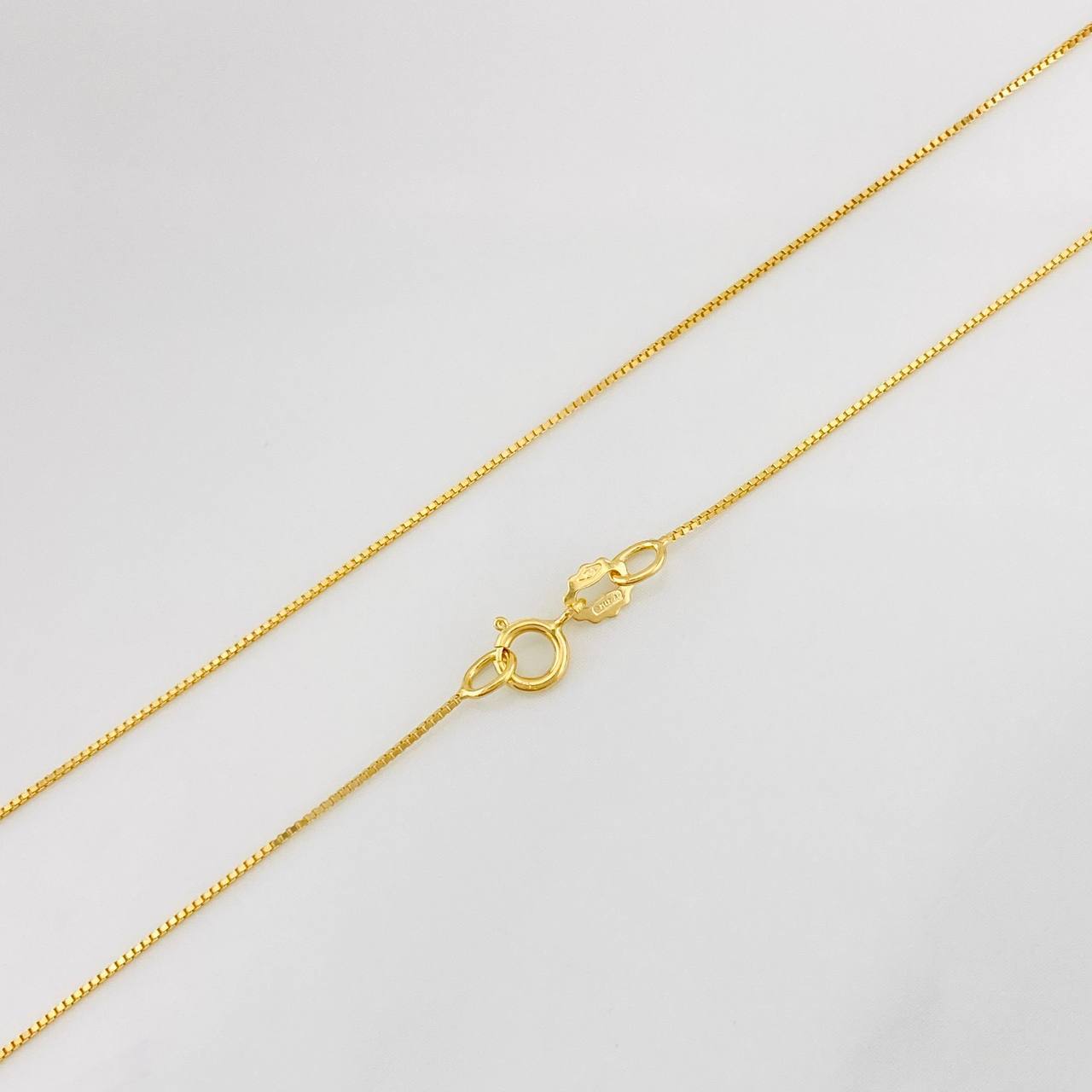 Cadena Veneciana 1.2g / 45cm / 0.5mm Oro Amarillo 18K