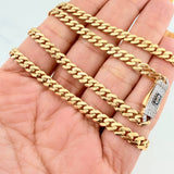 Cadena Cubana Infinito 18.95 g / 61.7 cm / 4.72 mm Dos Oros Amarillo Blanco 18K