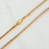 Cadena Ice 14.05 g / 60.1 cm / 2.45 mm Tres Oros 18K