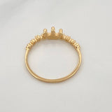 Anillo Tiara Corona 1.5g / T8 Oro Amarillo 18K