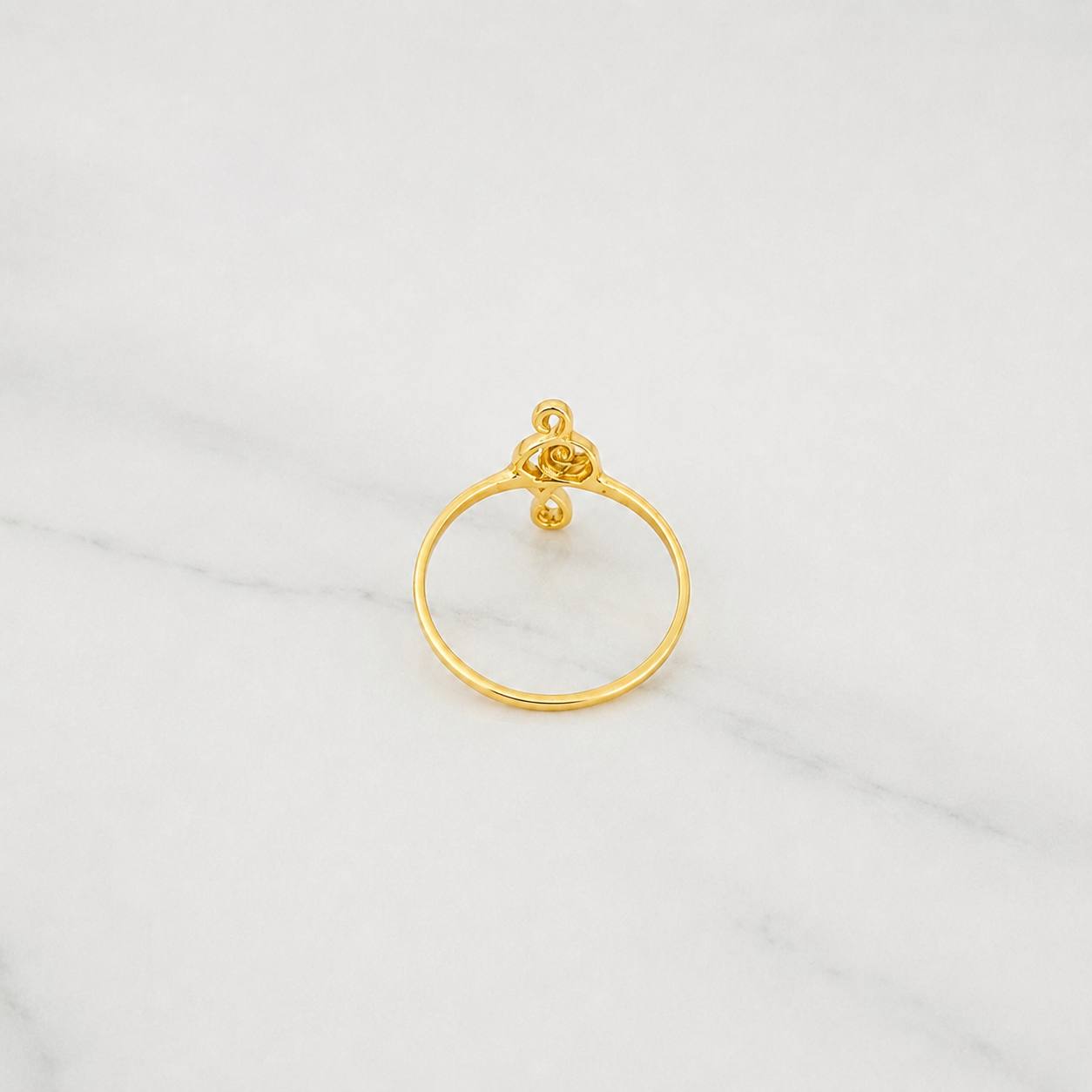 Anillo Nota Musical 1.3g / T6 3/4 Oro Amarillo 18K