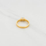 Anillo Solitario Churumbela 2.7g / T7 1/4 Oro Amarillo 18K