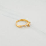 Anillo Solitario Churumbela 2.7g / T7 1/4 Oro Amarillo 18K