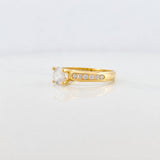 Anillo Solitario Churumbela 2.7g / T7 1/4 Oro Amarillo 18K