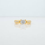 Anillo Solitario Churumbela 2.7g / T7 1/4 Oro Amarillo 18K