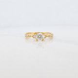 Anillo Solitario Churumbela 1.75g / T5 3/4 Oro Amarillo 18K