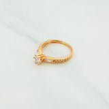 Anillo Solitario Churumbela 2.1g / T6 Oro Amarillo 18K
