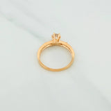 Anillo Solitario Churumbela 2.1g / T6 Oro Amarillo 18K