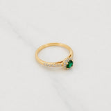 Anillo Halo Tupido 2.35g / T7 1/4 Oro Amarillo 18K