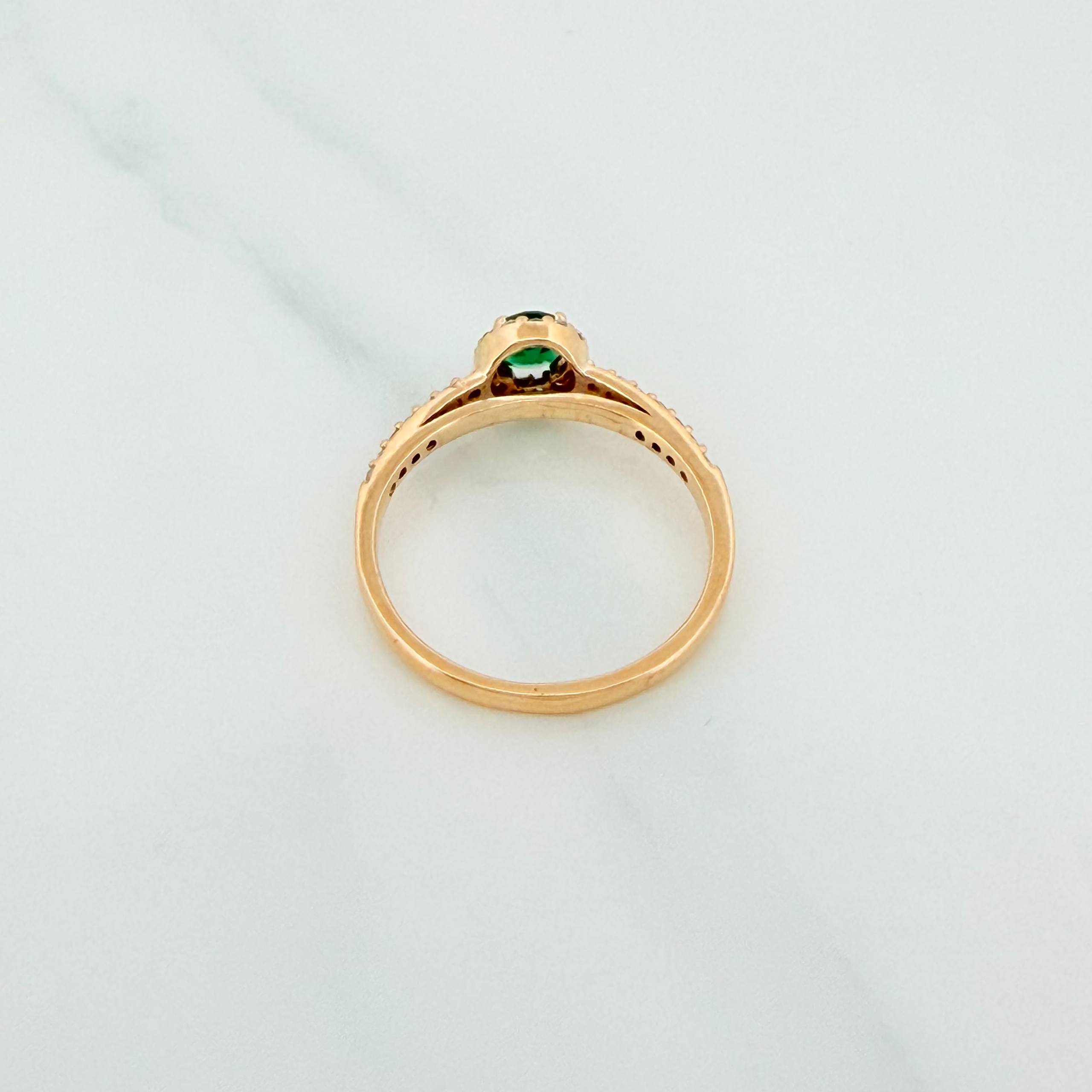 Anillo Halo Tupido 2.35g / T7 1/4 Oro Amarillo 18K