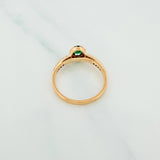 Anillo Halo Tupido 2.35g / T7 1/4 Oro Amarillo 18K